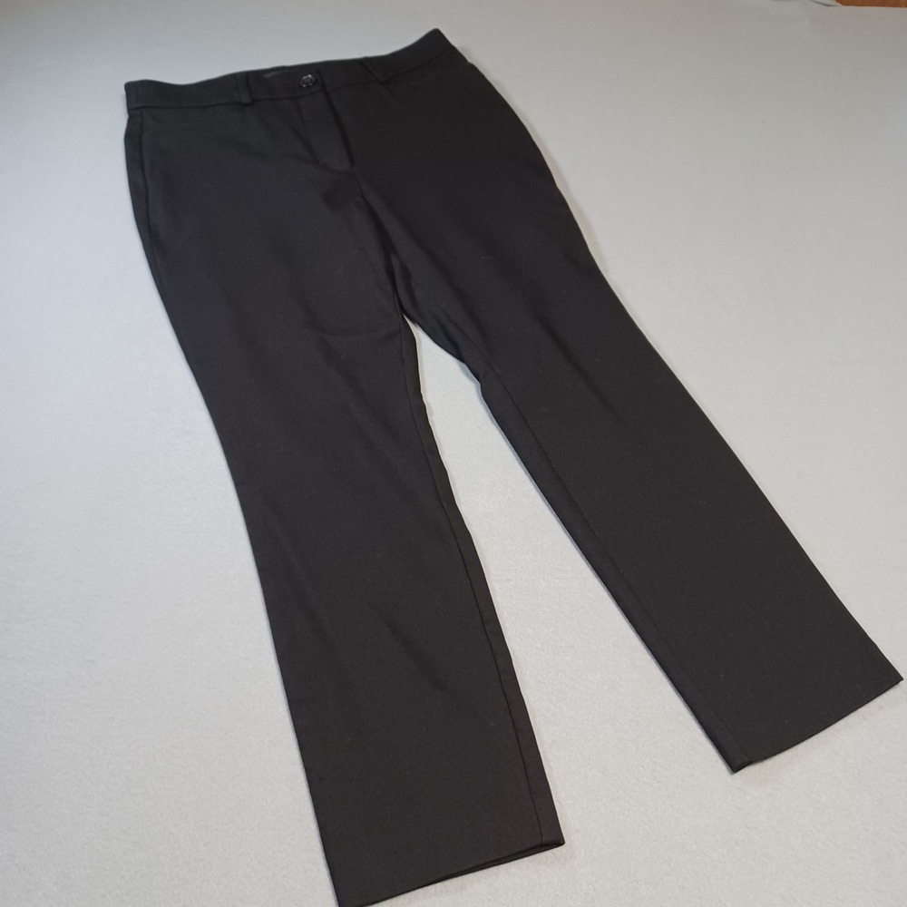 Loft Petites Black Straight Leg Dress Pants Professional Trousers Womens Size 6P